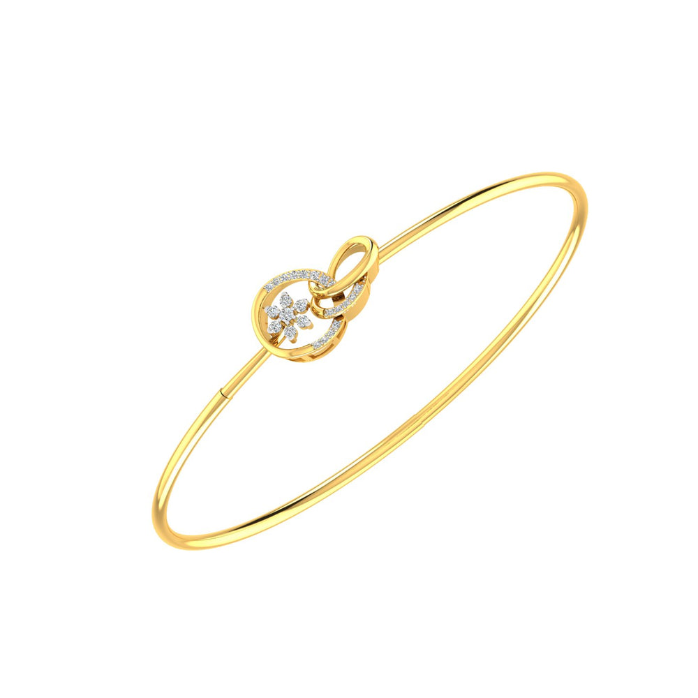Ryna Diamond Oval Bracelet
