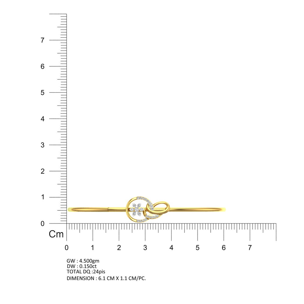 Ryna Diamond Oval Bracelet
