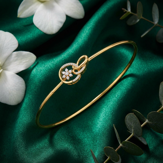 Ryna Diamond Oval Bracelet