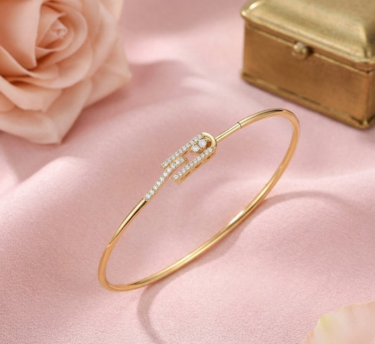 Lespa Trio Diamond Clip Bangle