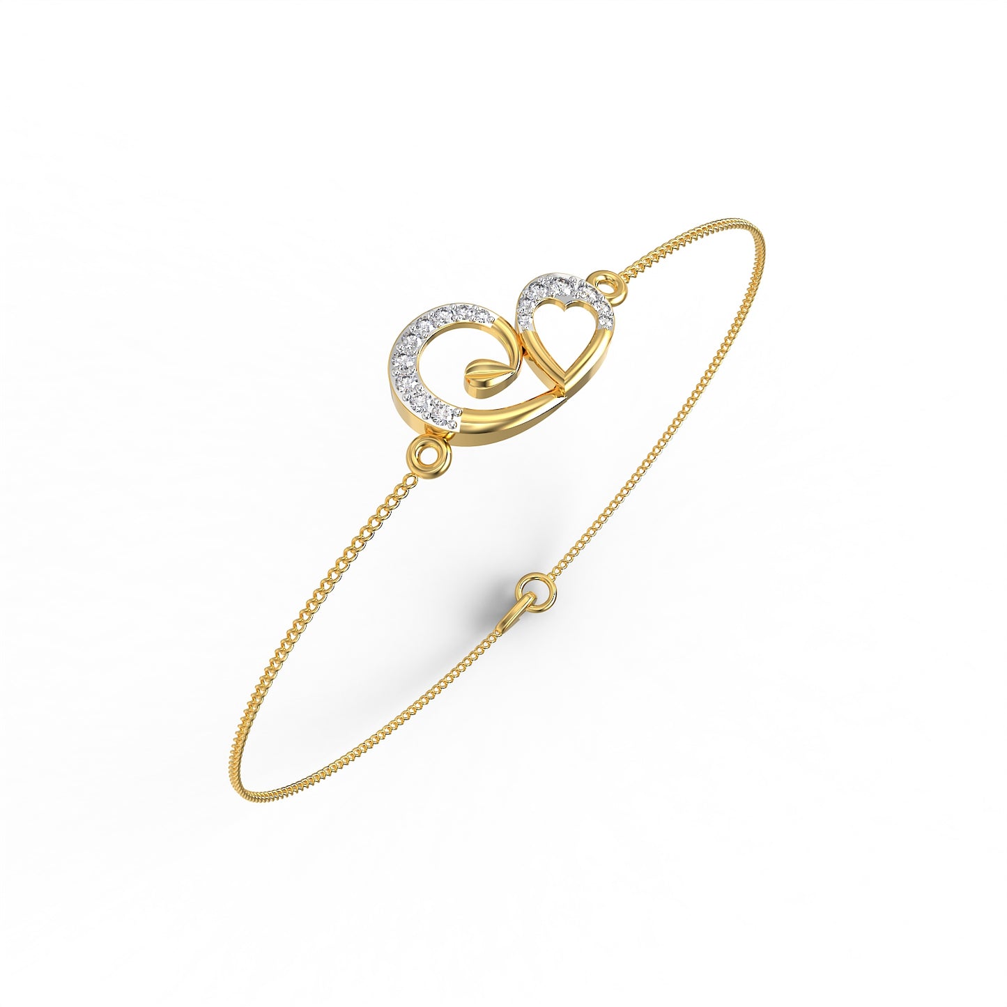 Eternal Heart Diamond Bracelet