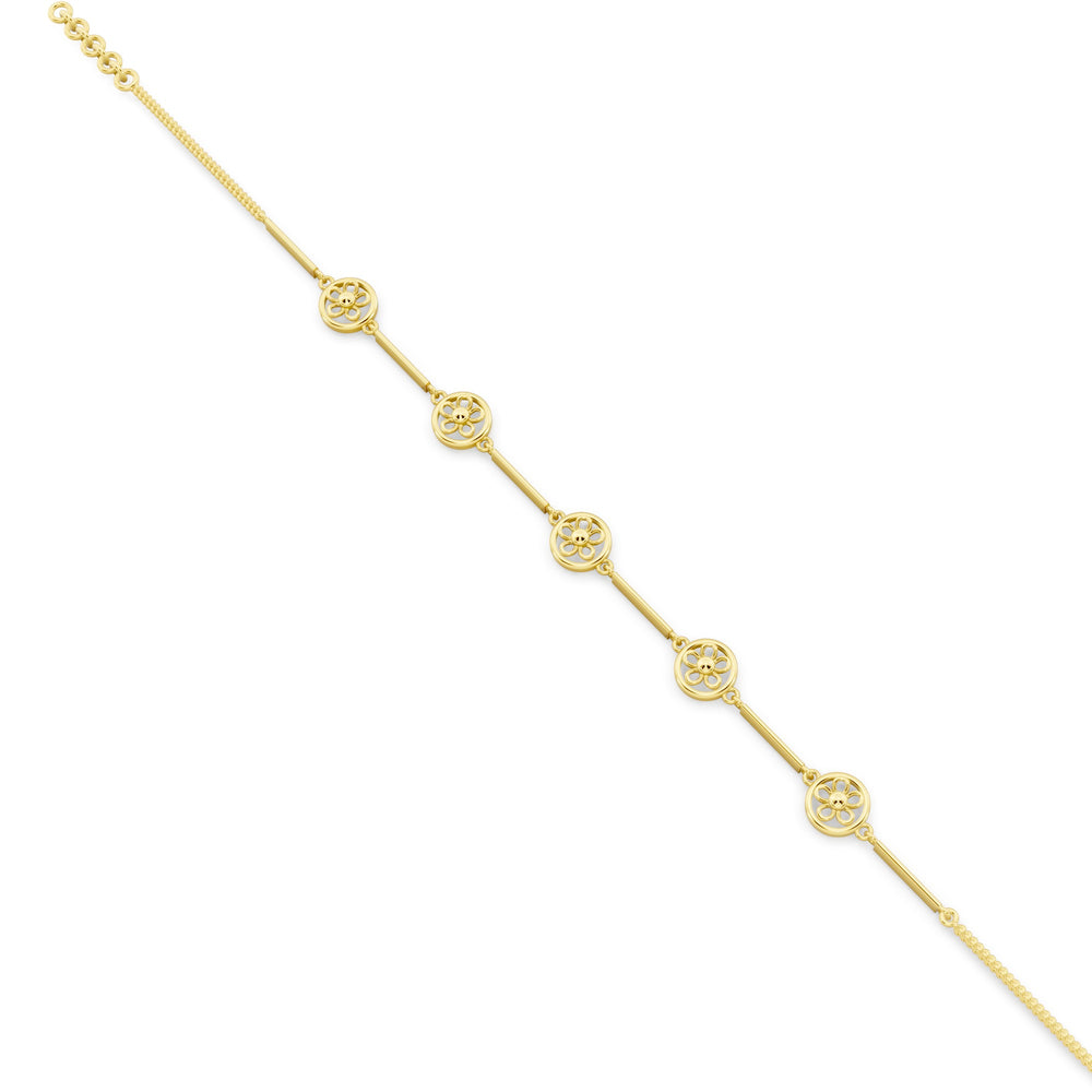 Floral Orbit Bracelet