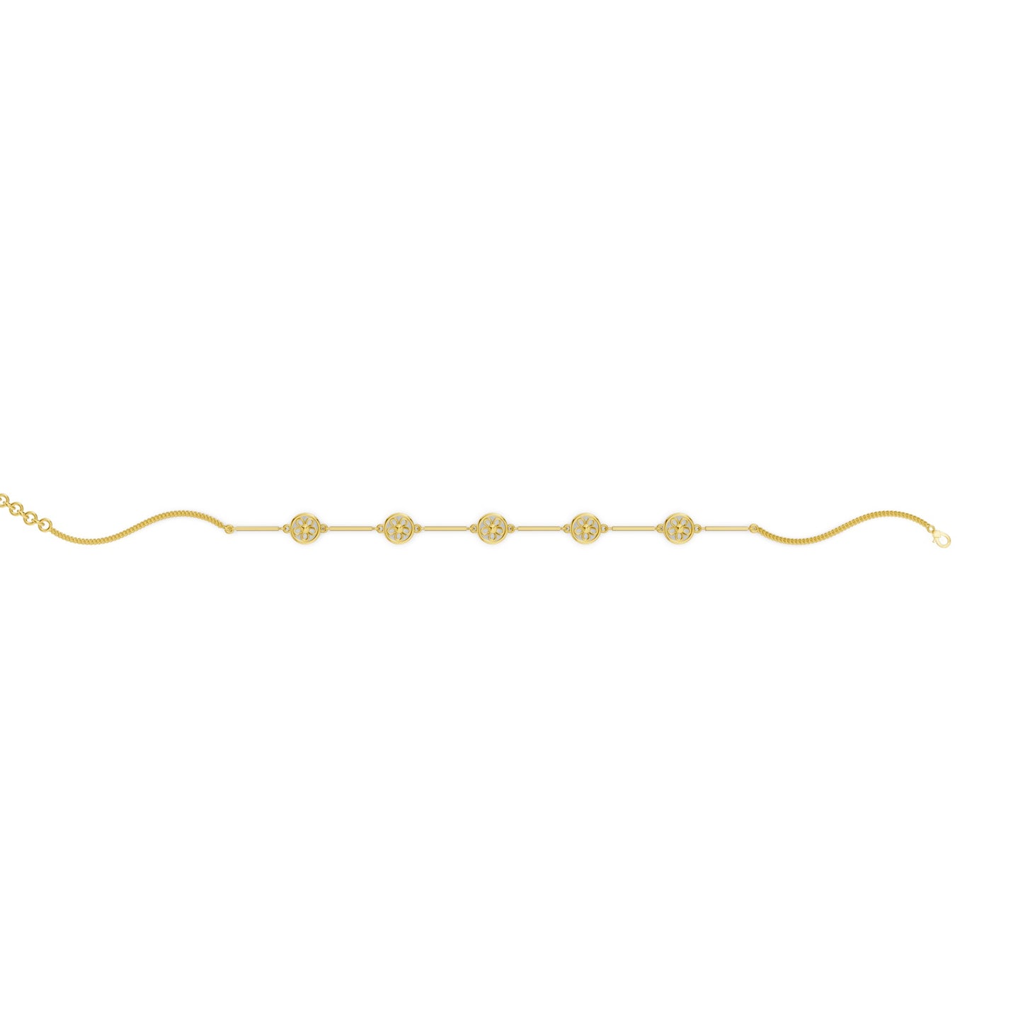 Floral Orbit Bracelet