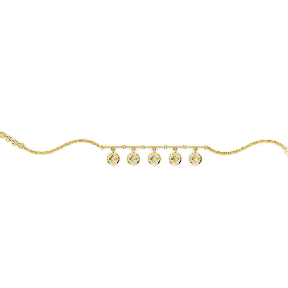 Celestial Charm Cascade Bracelet
