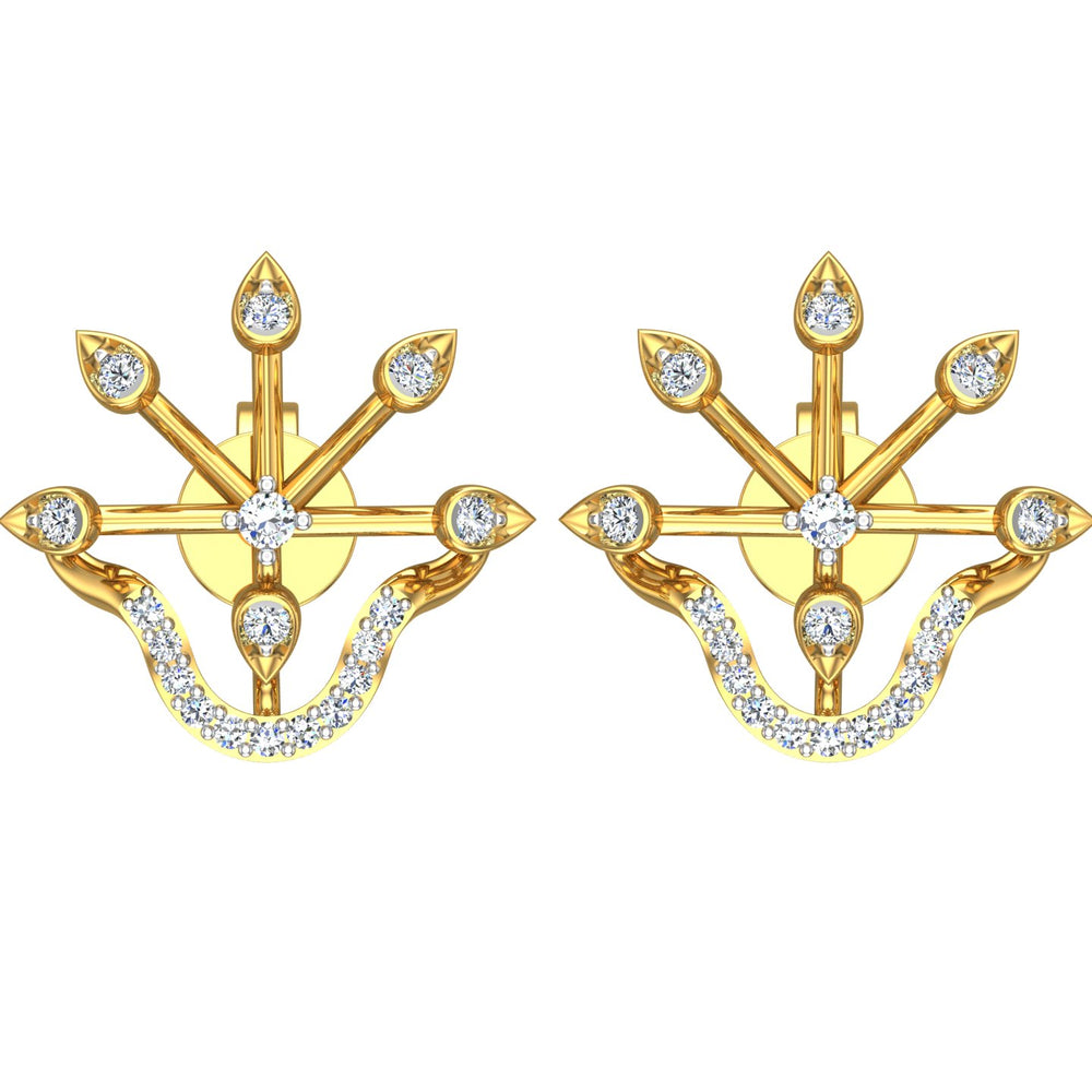 Light weight Diamonds Earrings