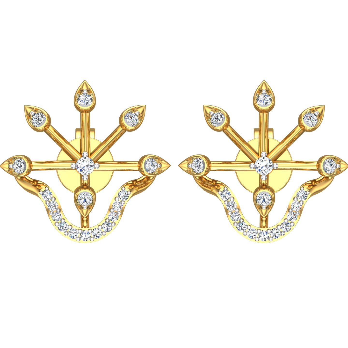 Light weight Diamonds Earrings