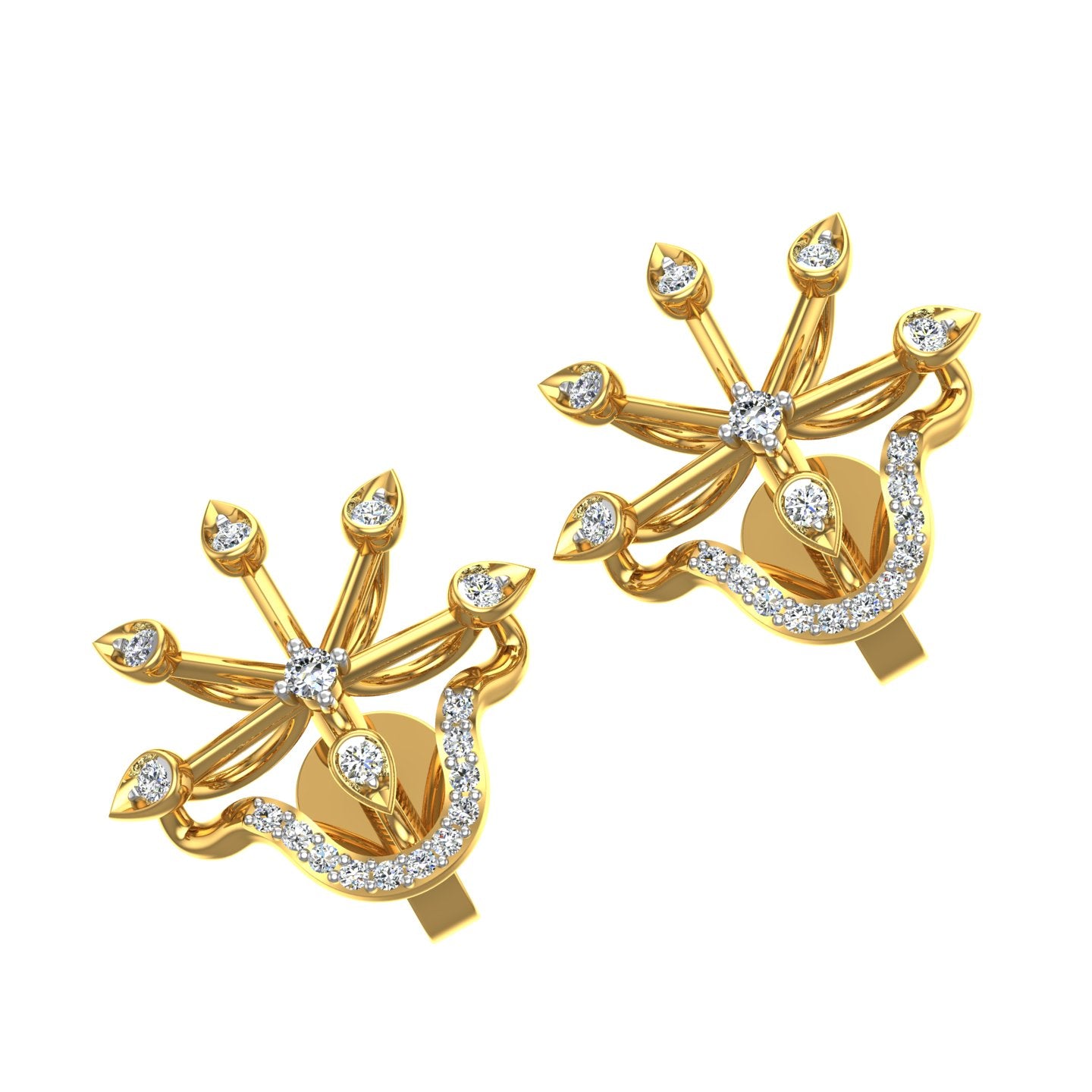 Light weight Diamonds Earrings