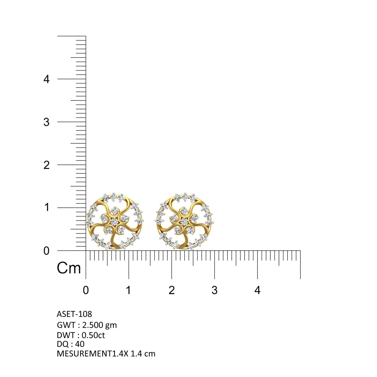 The Charene Stud Earrings