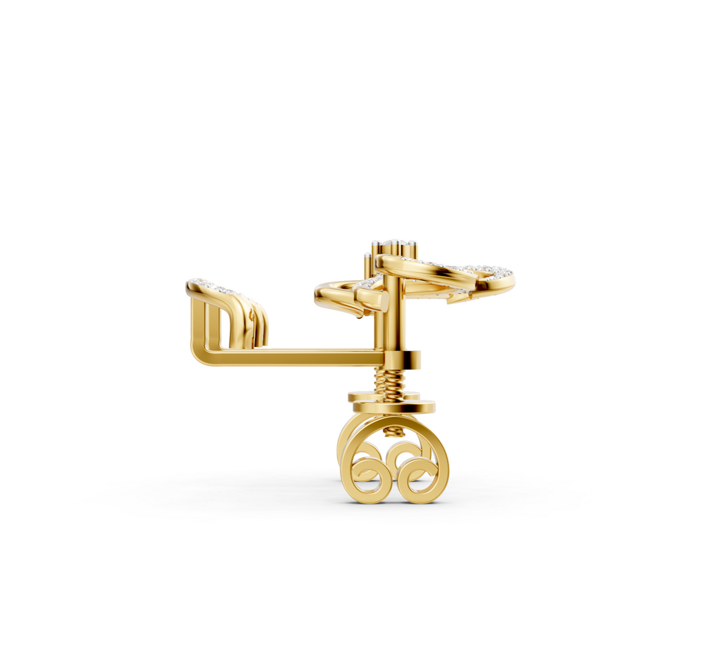 Infinity Bloom Diamond Ear Tops