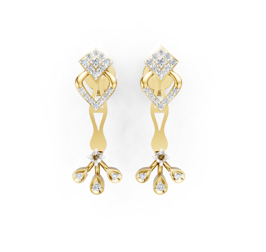 Royal Dewdrop Diamond Ear Tops