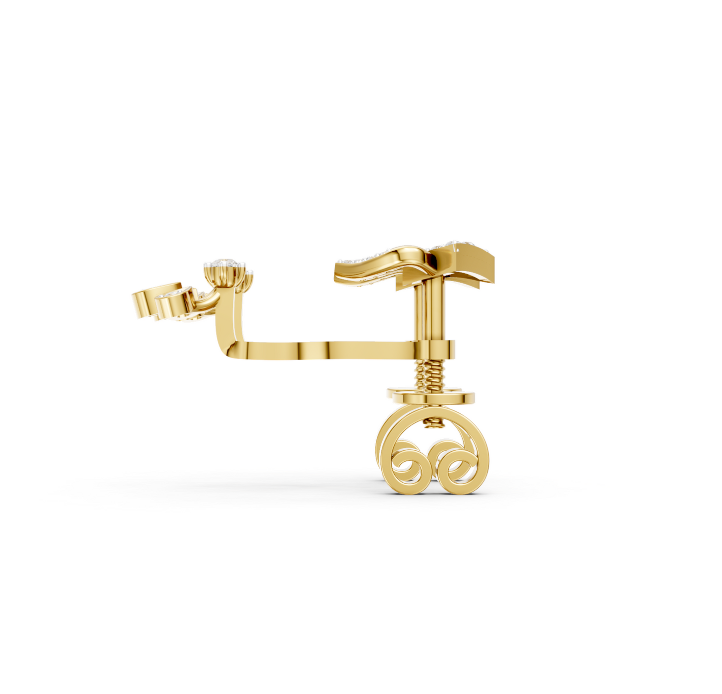 Royal Dewdrop Diamond Ear Tops
