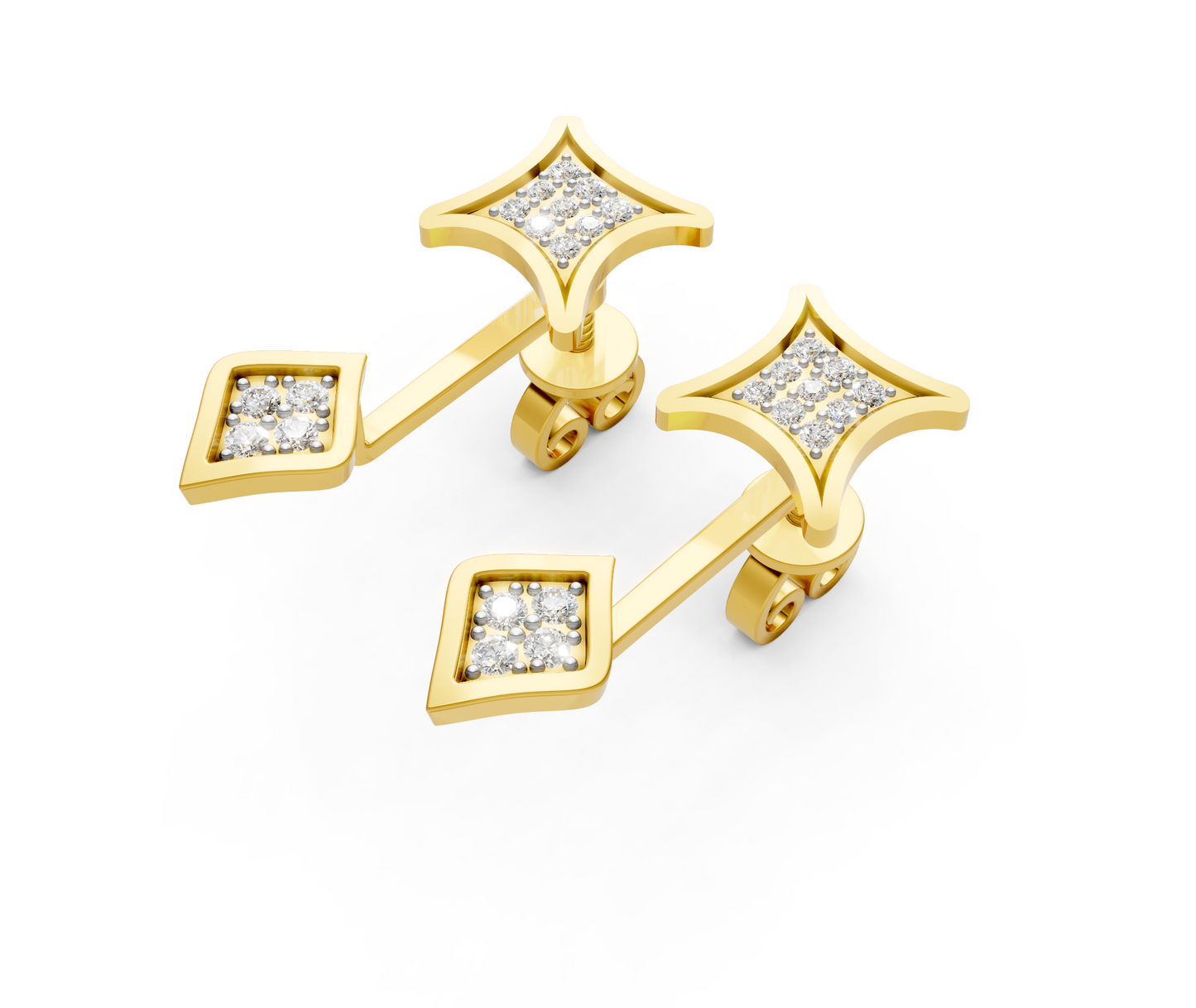 Regal Duo Diamond Ear Tops