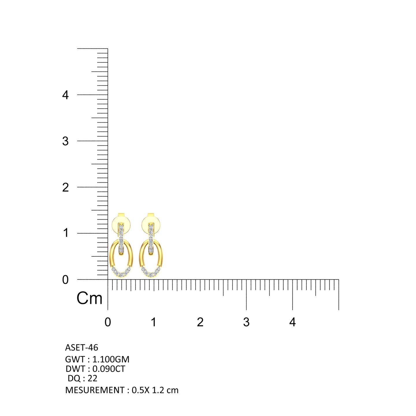 Oval Link Diamond Tops
