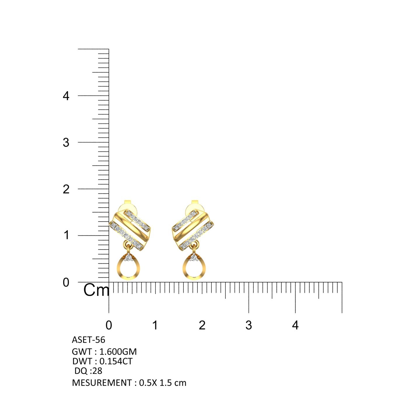 Imperial Link Drop Diamond Tops