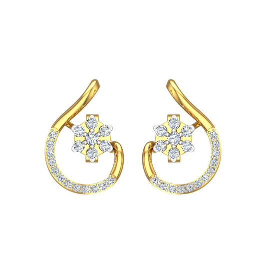 Celestial Bloom Spiral Ear Tops