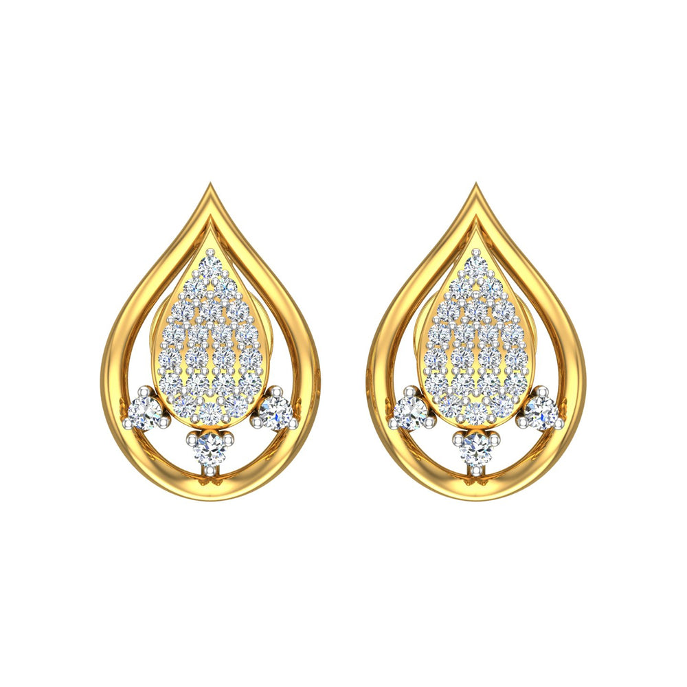Royal Teardrop Diamond Ear Tops