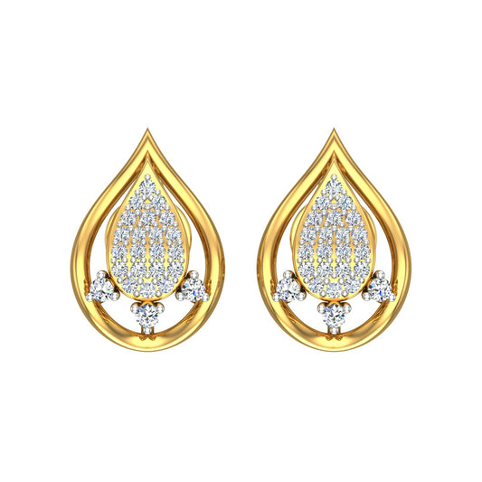 Royal Teardrop Diamond Ear Tops