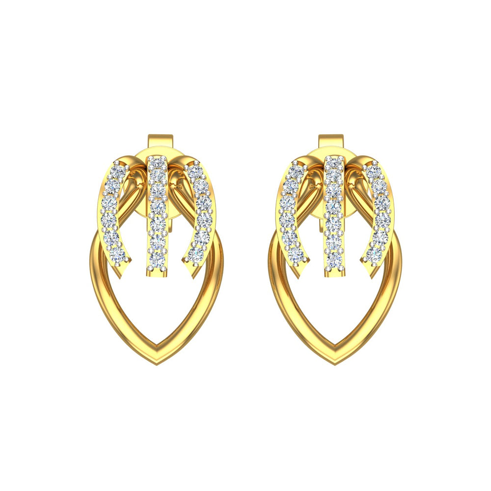 Imperial Loop Diamond Ear Tops