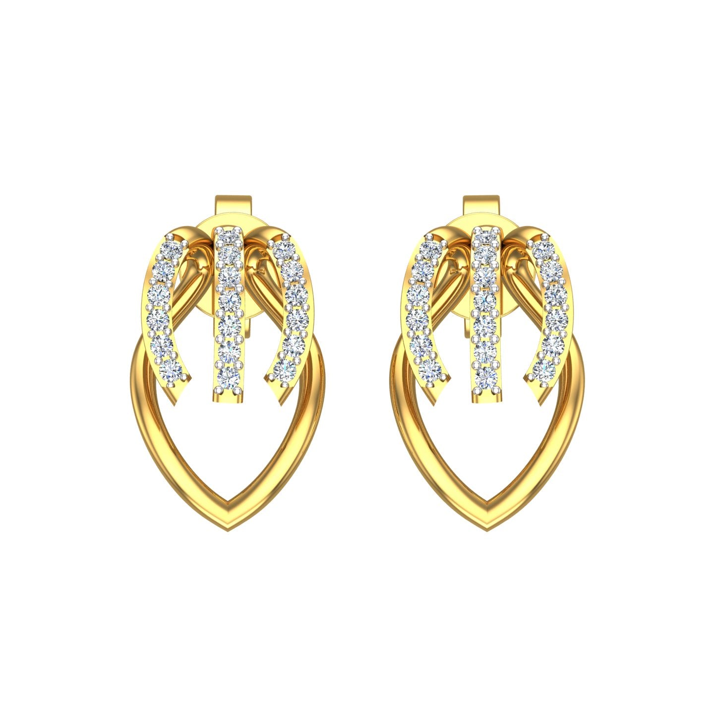 Imperial Loop Diamond Ear Tops
