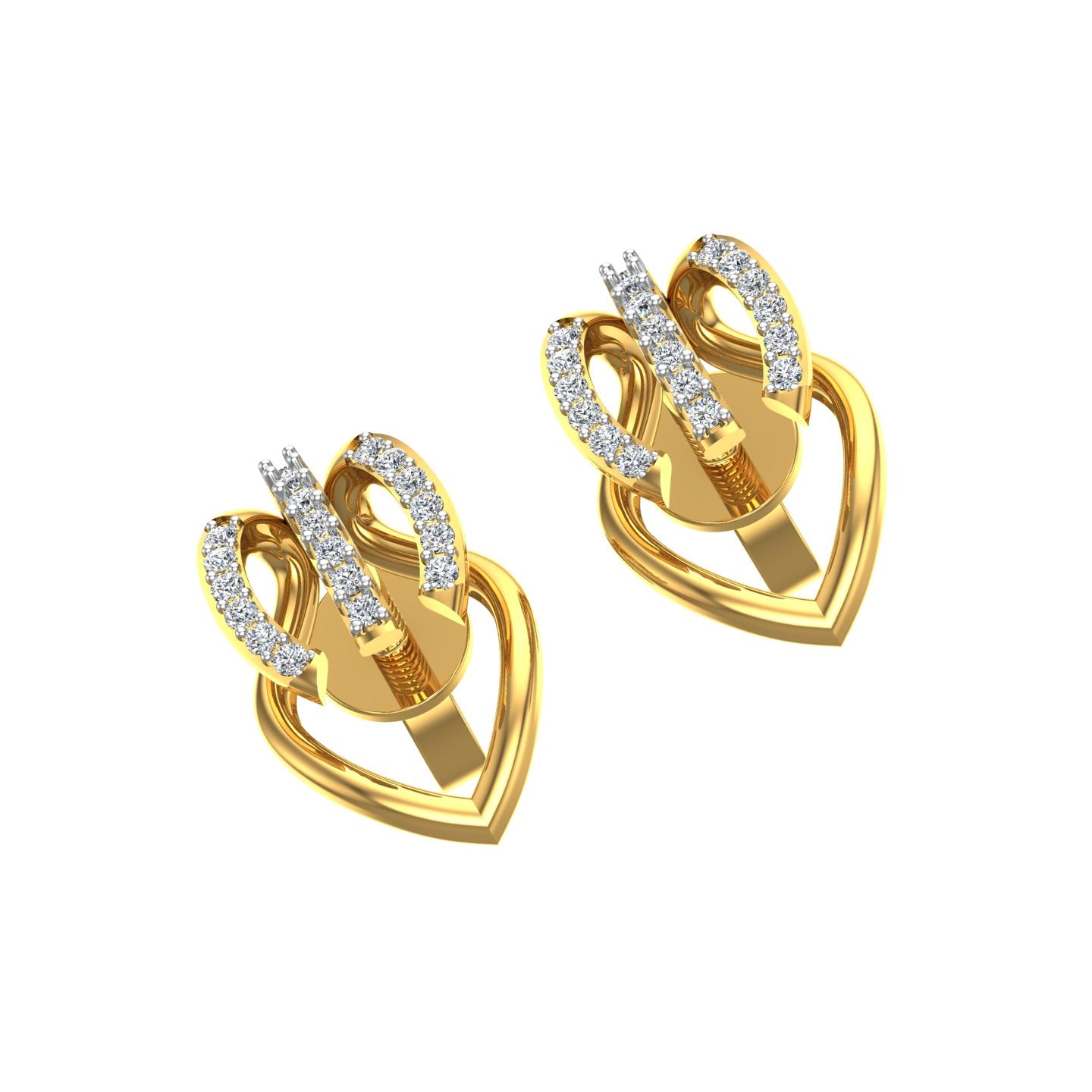 Imperial Loop Diamond Ear Tops