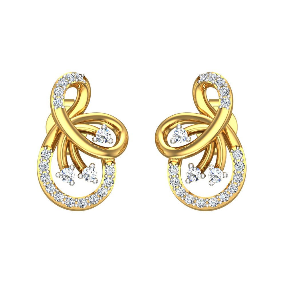 Infinity Bloom Diamond Ear Tops