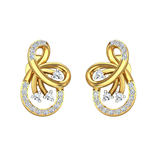 Infinity Bloom Diamond Ear Tops