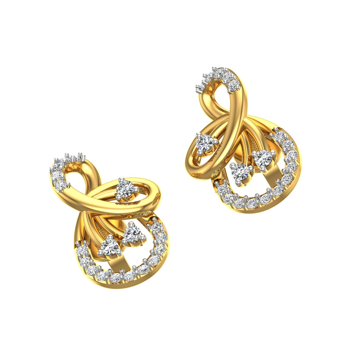 Infinity Bloom Diamond Ear Tops