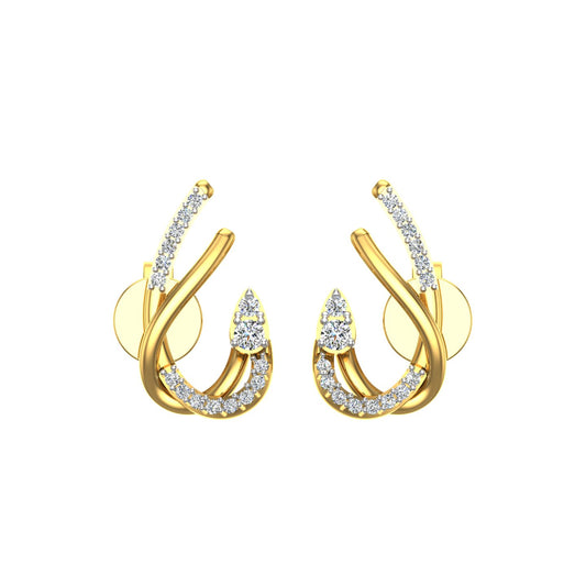 Infinity Curve Diamond Ear Tops