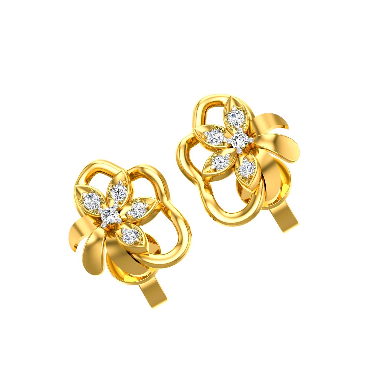 Floral Bloom Diamond Tops