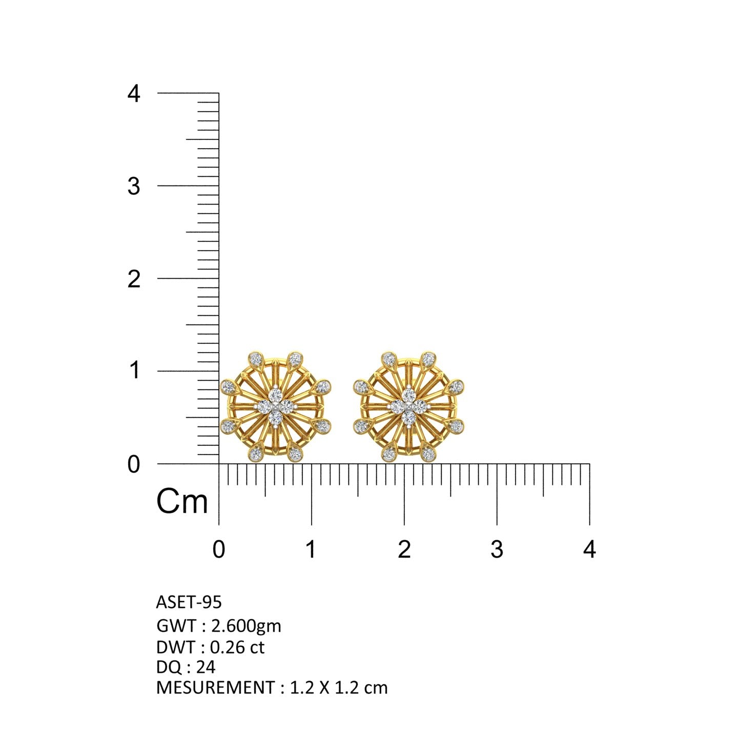 NATURAL DIAMONDS EARRINGS