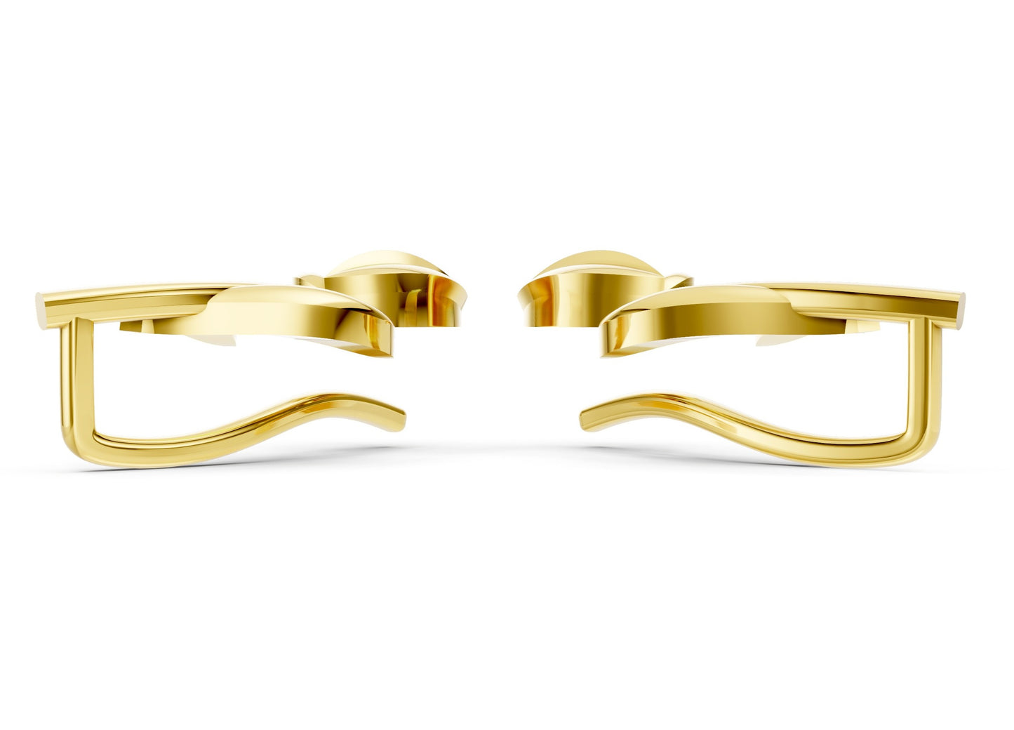 Golden Tulip Vine Earrings