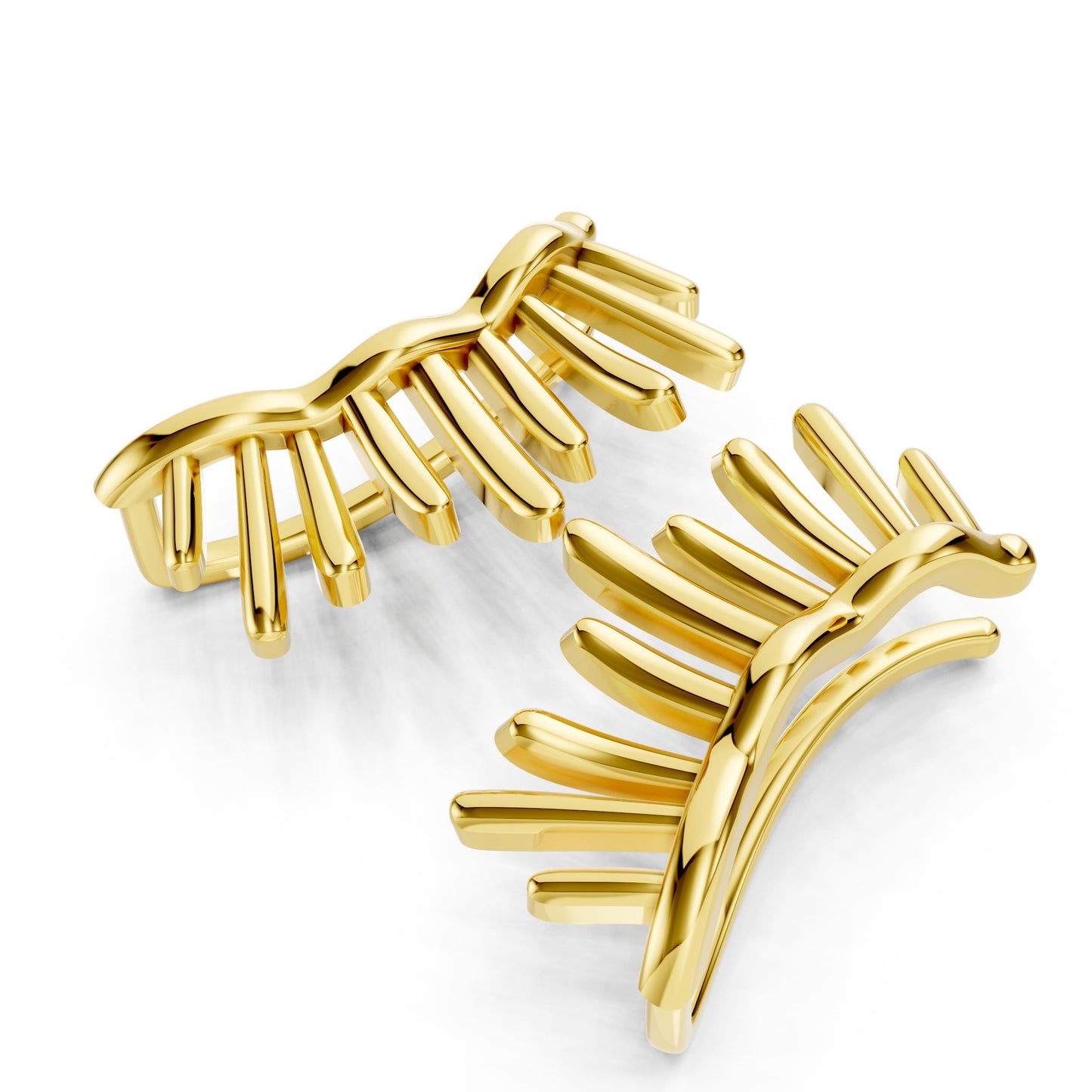 Aurora Fern Gold Earrings