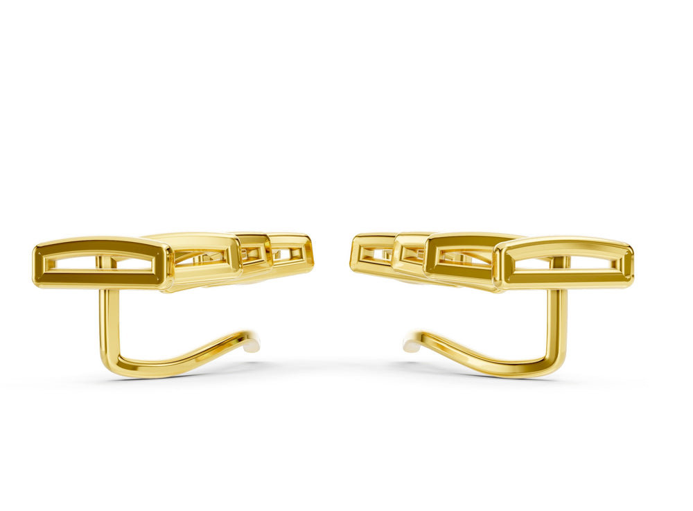 Golden Harmony Bar Earrings