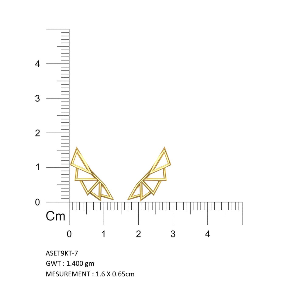 TriAura Geometric Earrings