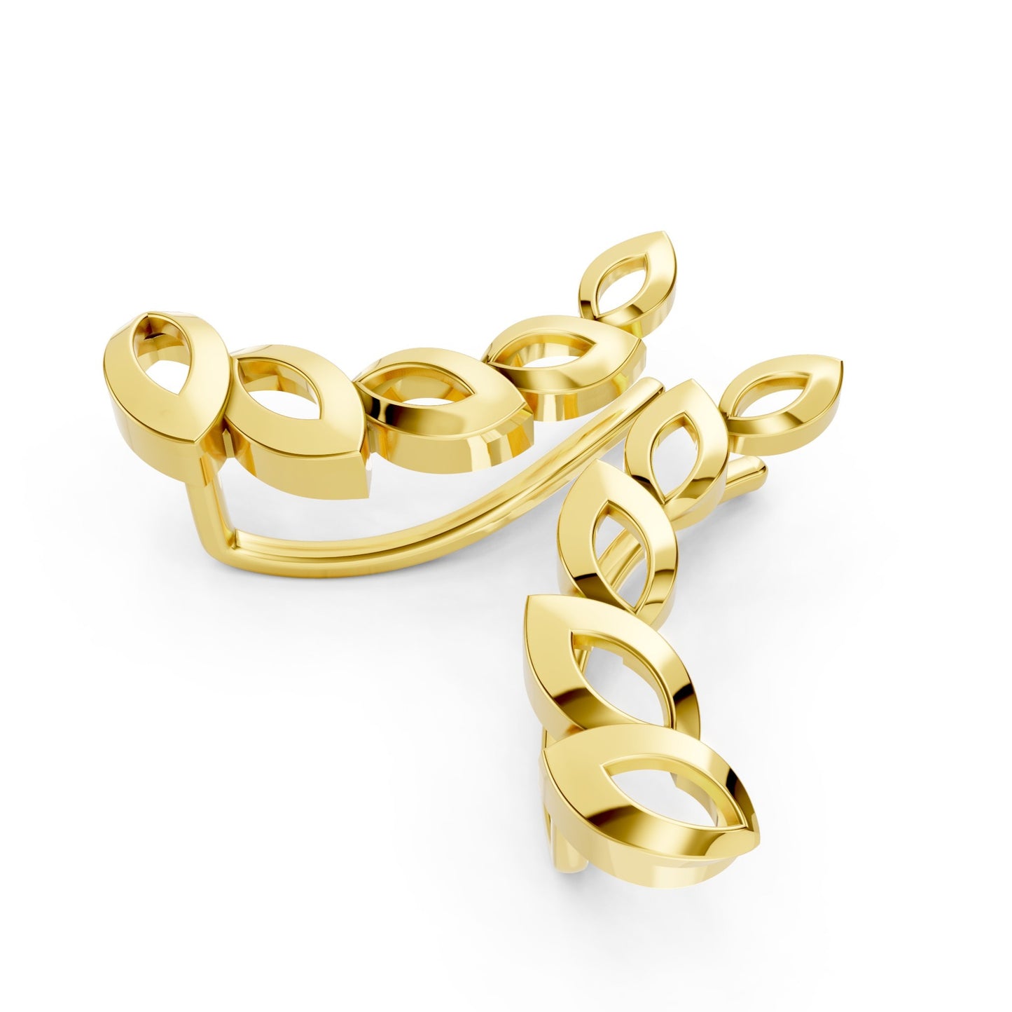 Golden Olive Vine Earrings