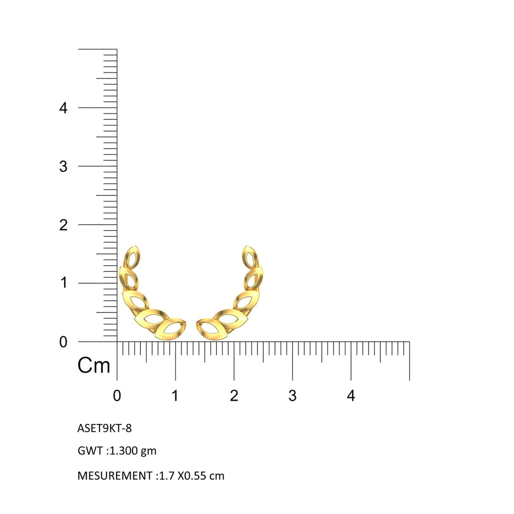 Golden Olive Vine Earrings