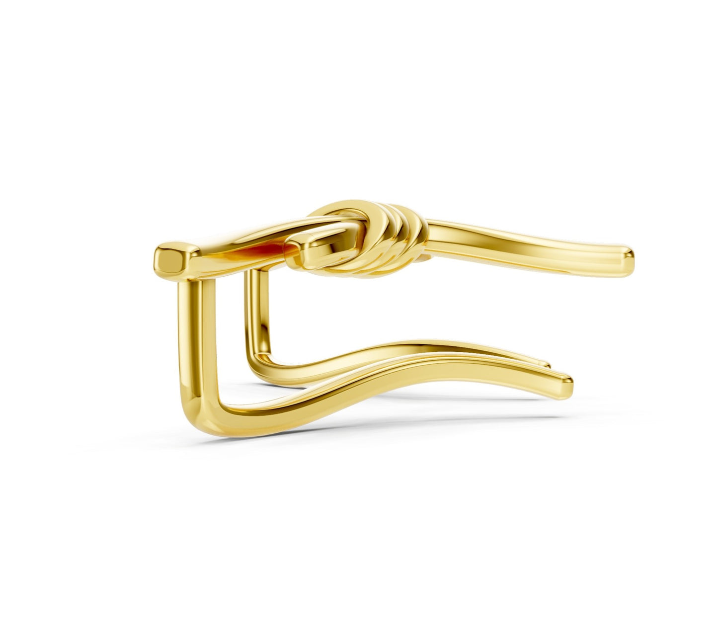 Golden Unity Knot Earrings