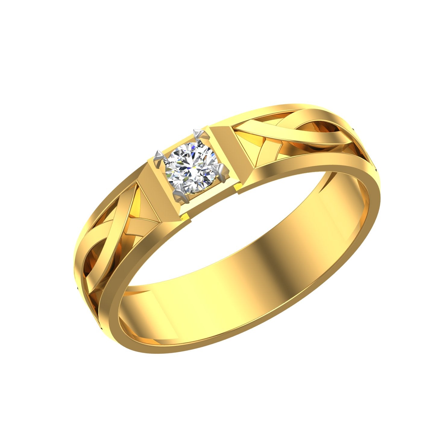 Solitaire Gents Ring
