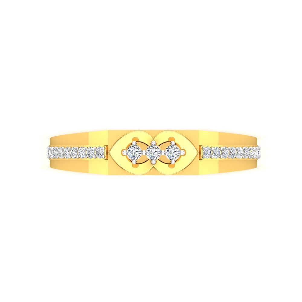 Twin Aura Diamond Ladies Ring