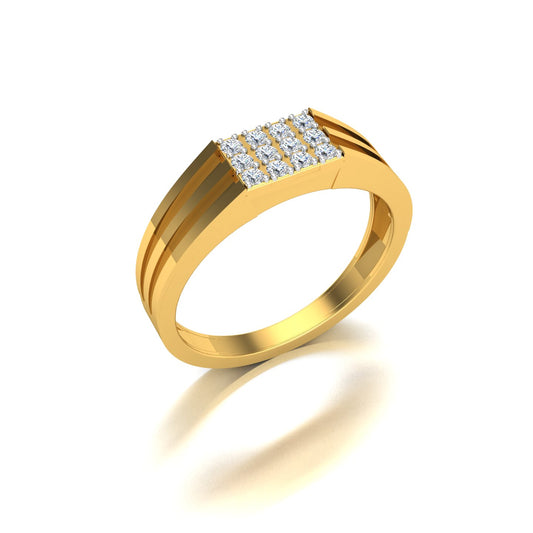 Imperial Grid Diamond Ring