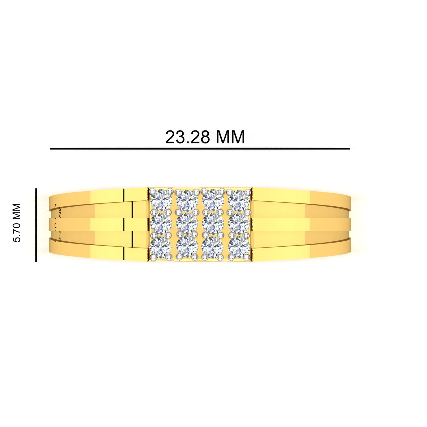 Imperial Grid Diamond Ring