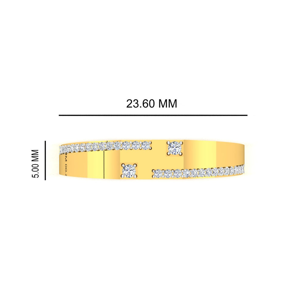 Infinity Cross Diamond Ring