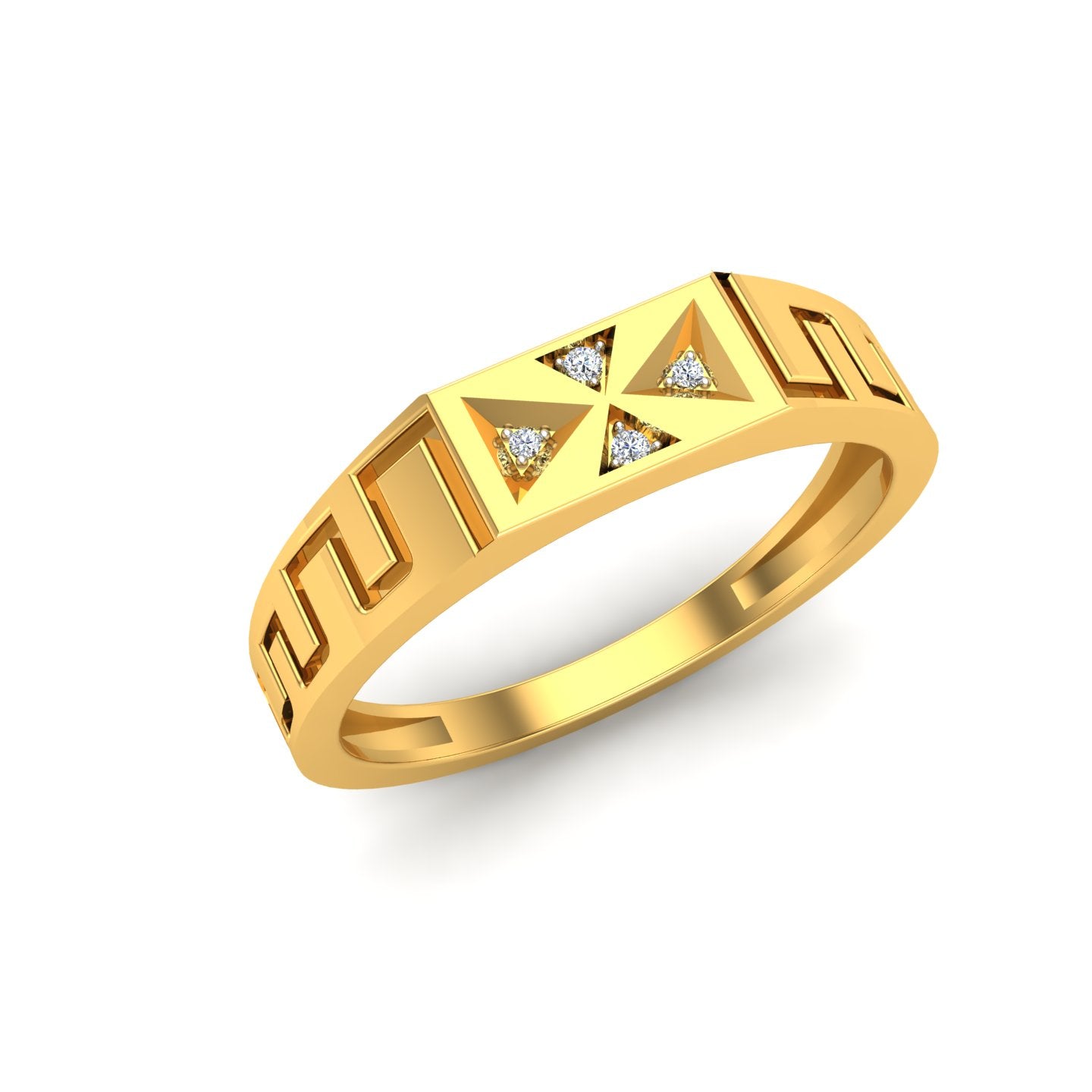 Triad Prism Diamond Ring