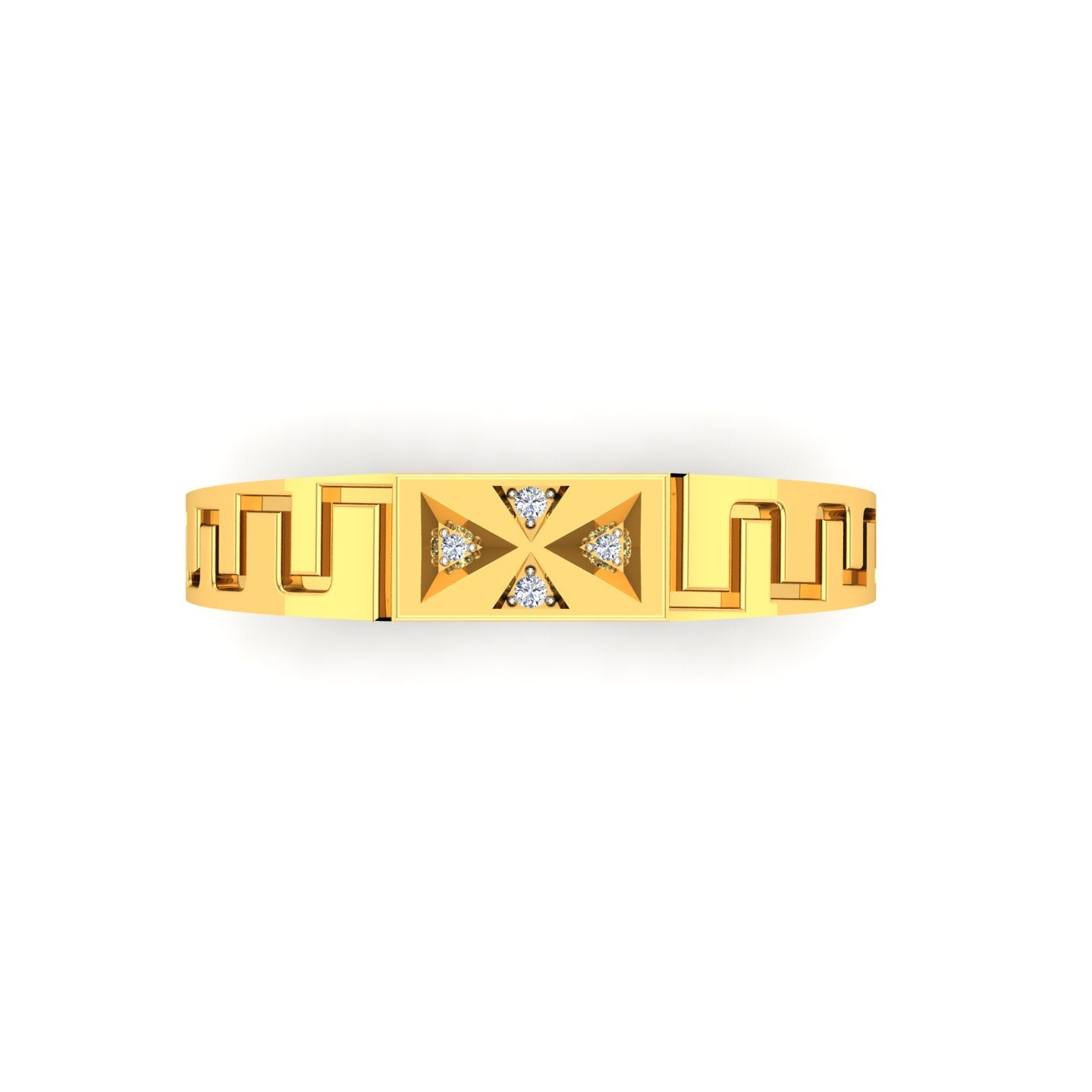 Triad Prism Diamond Ring