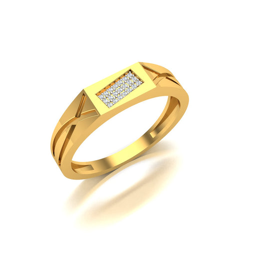 Elite Panel Diamond Ring