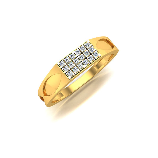Imperial Grid Diamond Ring