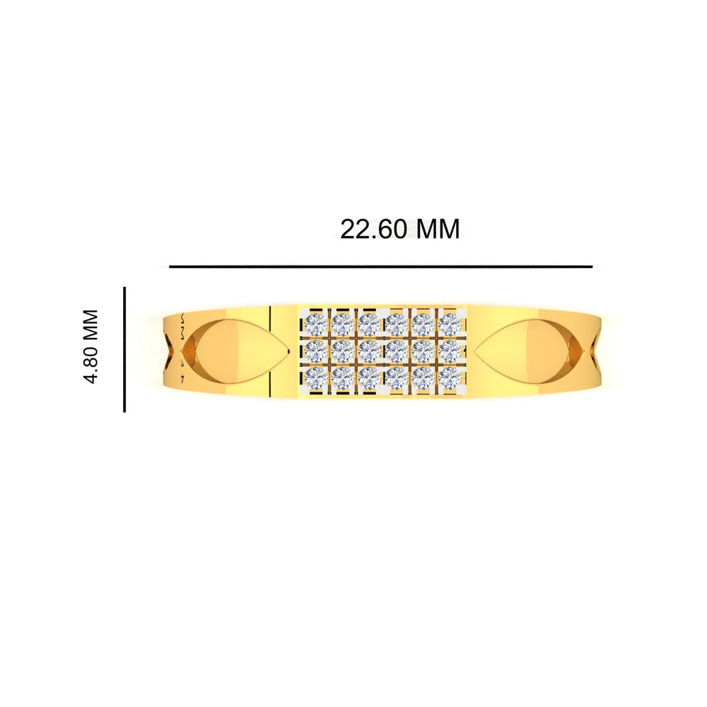 Imperial Grid Diamond Ring