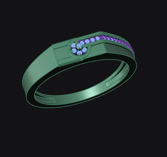 Floral Cascade Diamond Ring