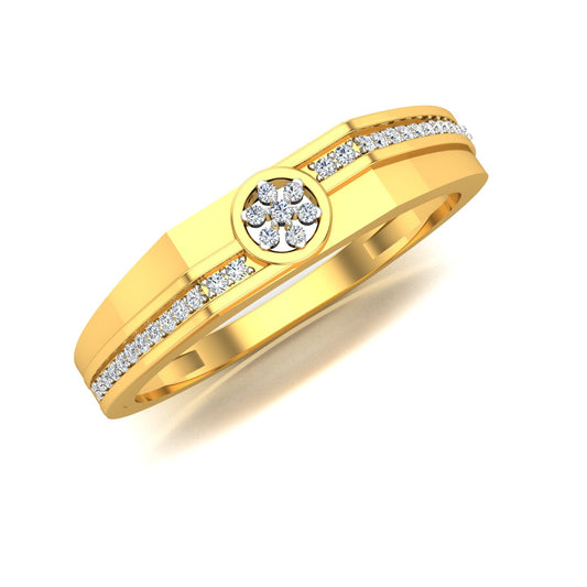 Floral Wave Diamond Ring