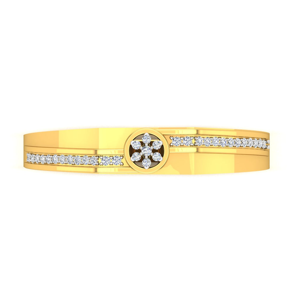 Floral Wave Diamond Ring